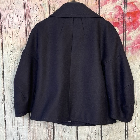 BCBGmaxazria wool ballon/tulip 3/4 sleeve jacket M - Picture 2 of 5